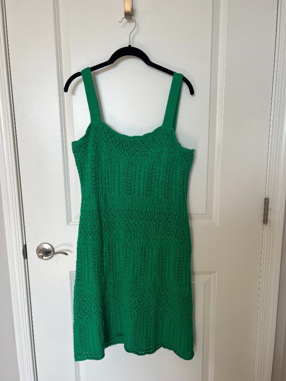 Taylor Crochet Green Spring Dress XL